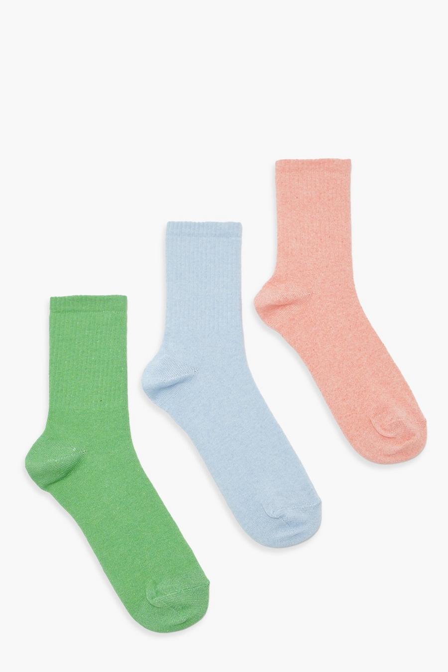 Multi Pastel Socks 3 Pack image number 1