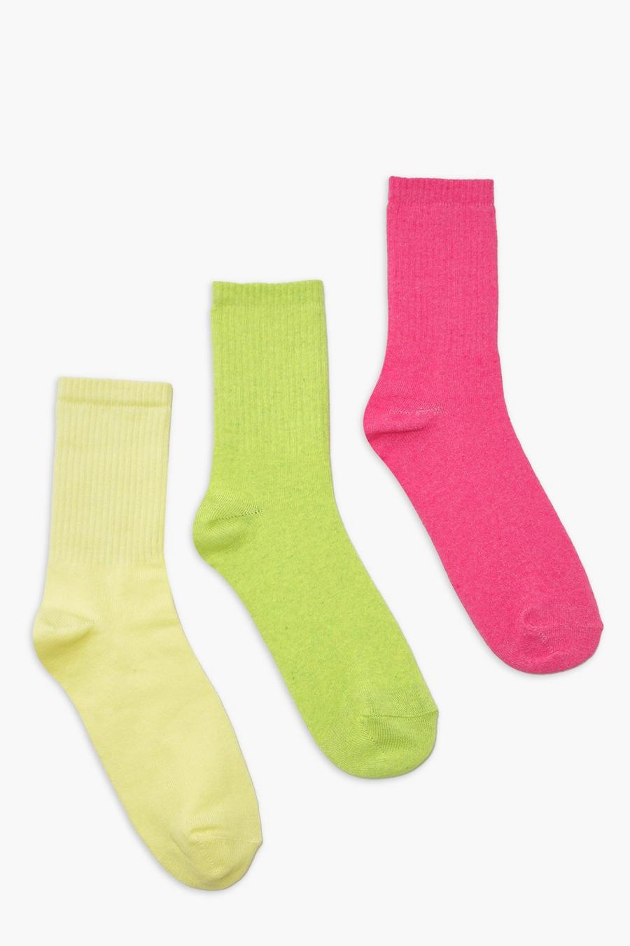 Multi Brights Socks 3 Pack image number 1