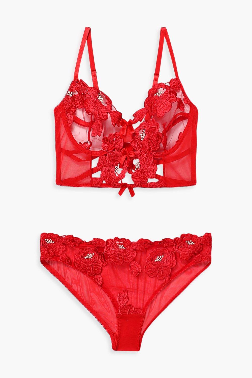 Red Rose Lingerie Set - Buy Red Rose Lingerie Set Online at Best Prices in  India