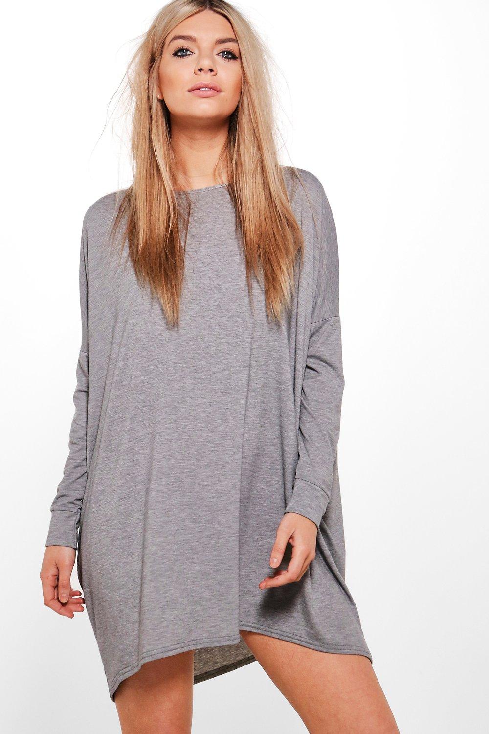 jersey batwing dress