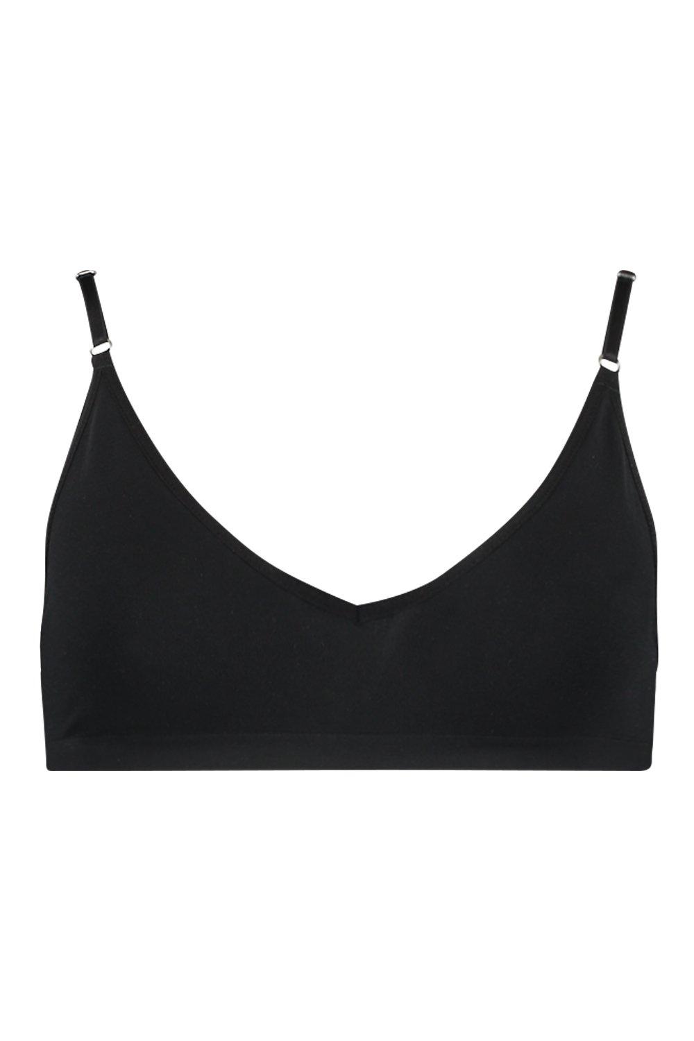 Lace Trim Ribbed Seamless Longline Bralet