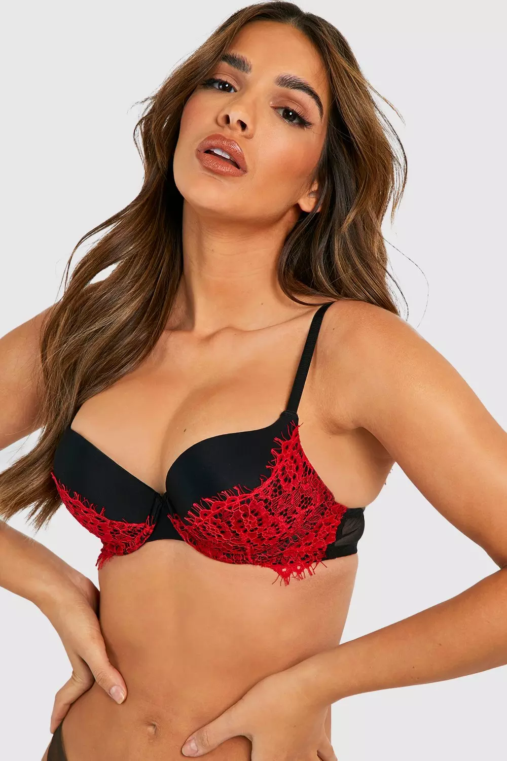 Eyelash Lace Super Push Up Bra