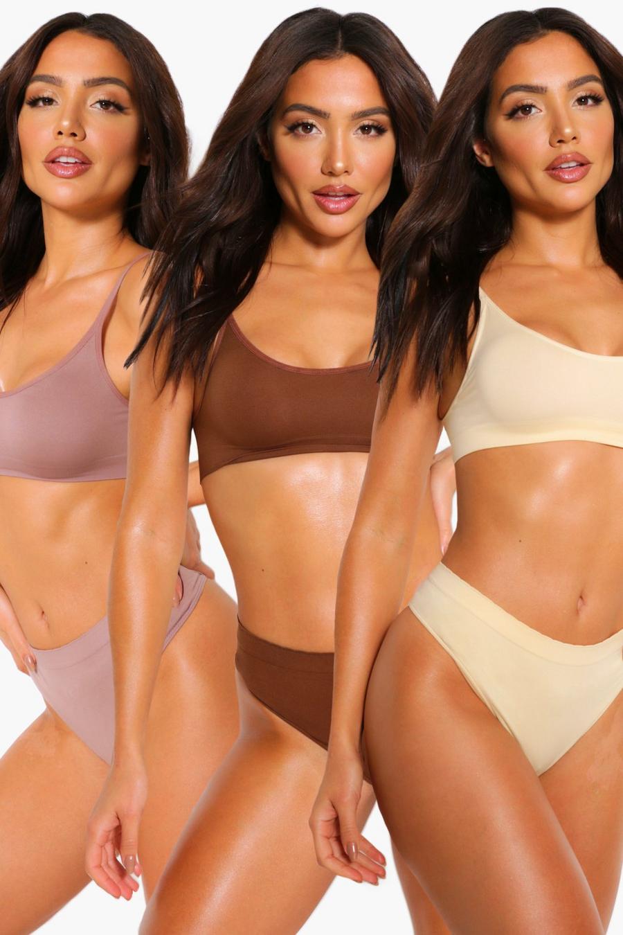 Multi 3 Pack Seamless Thong image number 1