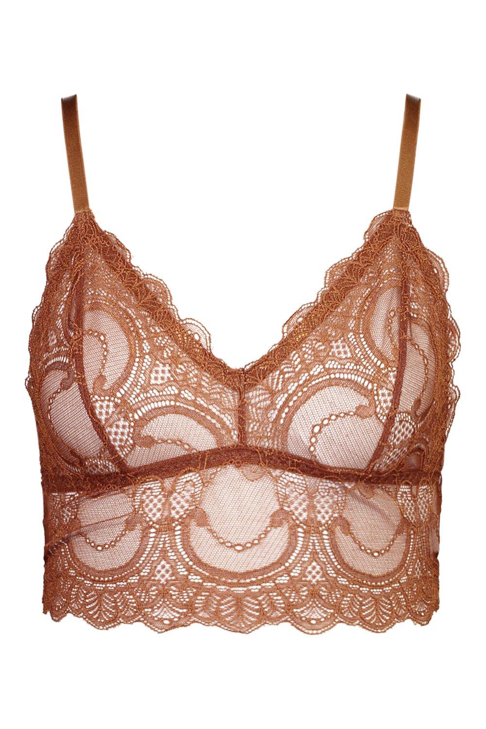 Bralette largo de online encaje