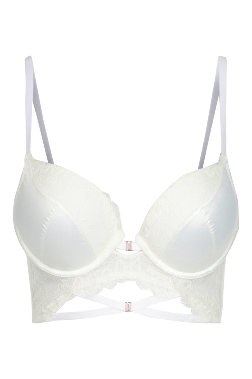 Satin and Lace Super Push Up Bra