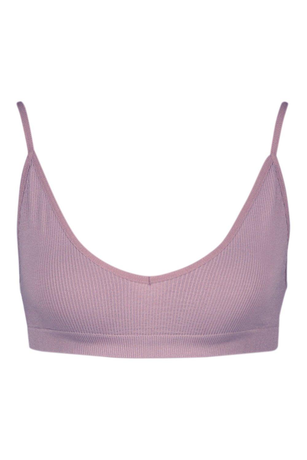 ribbed triangle bralette