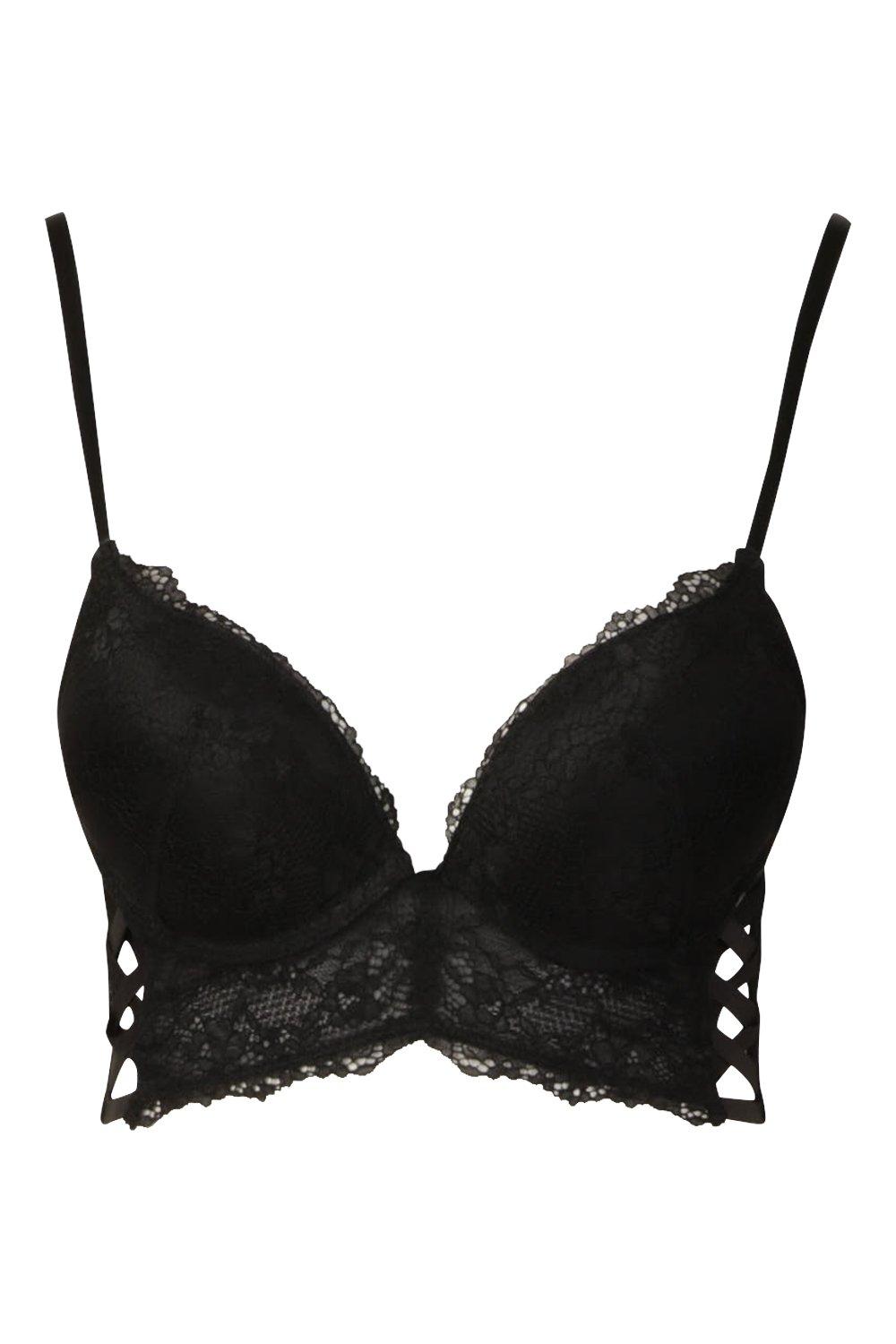 Longline Super-Push-up-BH zum Schnüren | boohoo DE