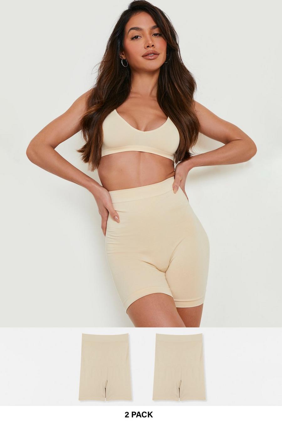Nude 2 Pack High Waist Shaping Control Short image number 1