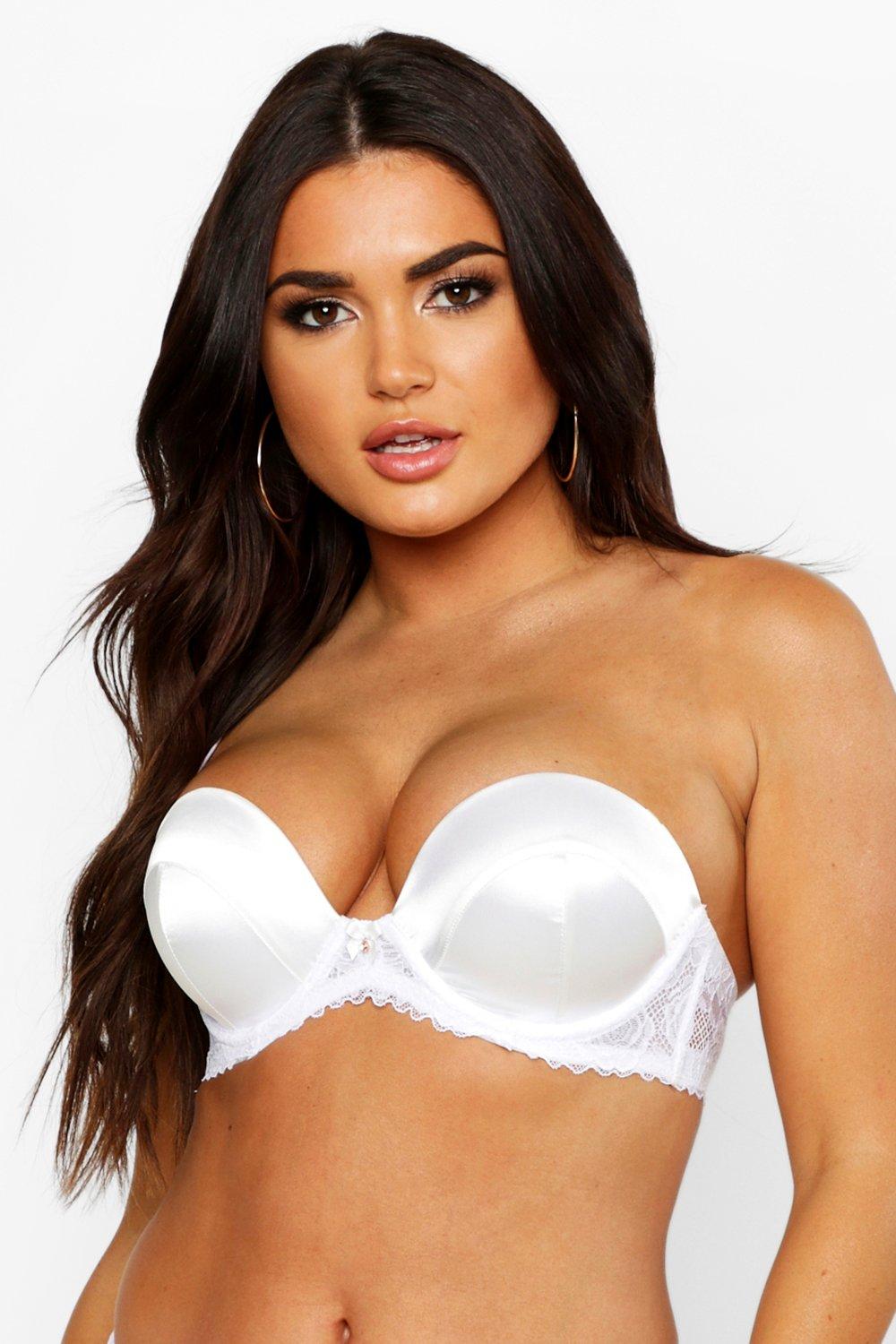 Women's Satin Super Push Up Bra