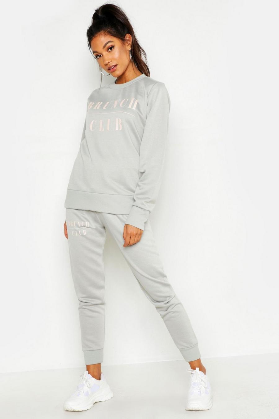 Sage green Mix & Match Brunch Club Lounge Joggers