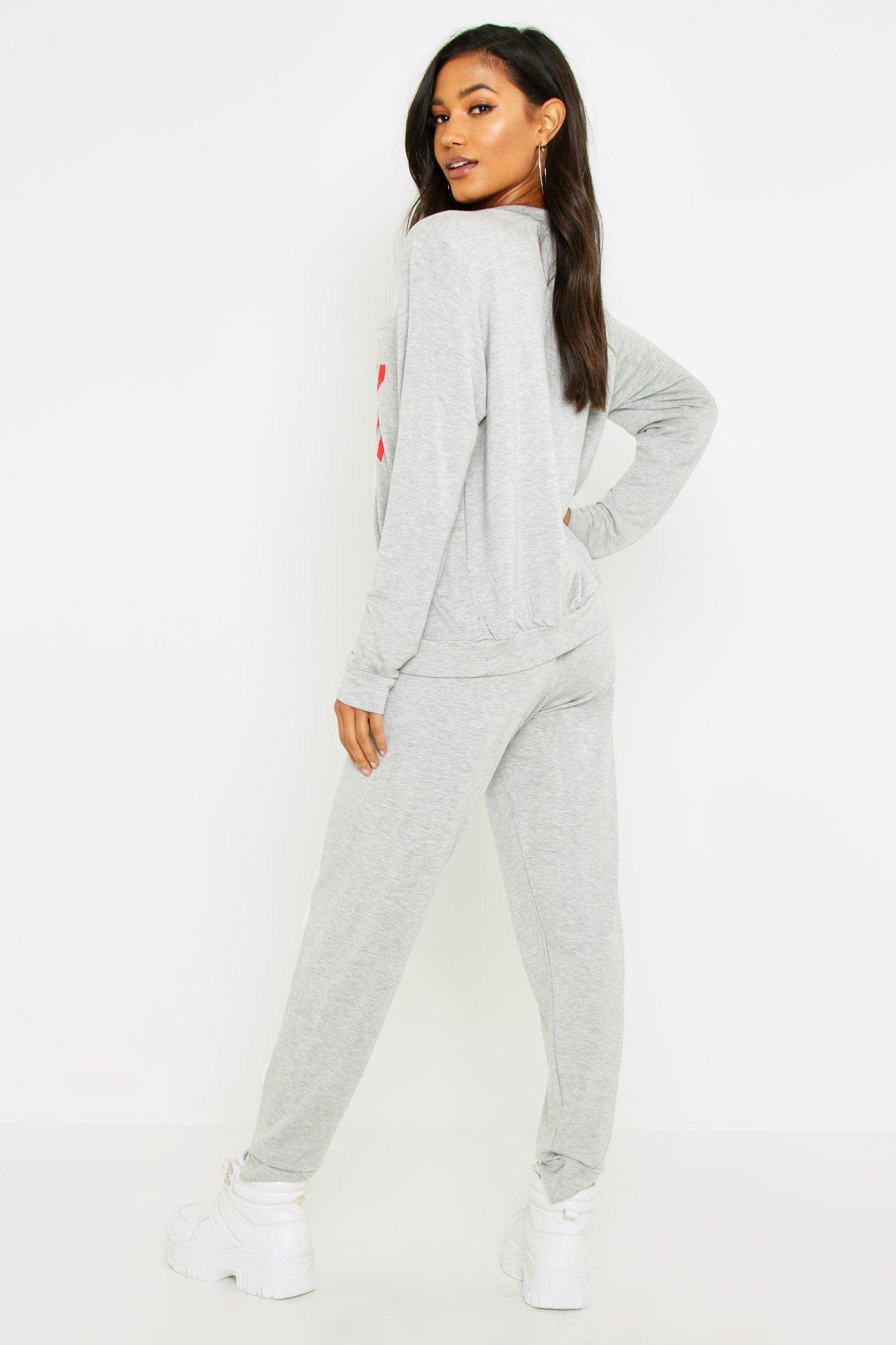 Nasty Gal Womens Cable Knit Sweater and Sweatpants Loungewear Set