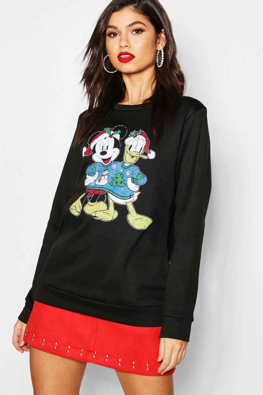 Disney Christmas Mickey & Donald Sweatshirt image number 1