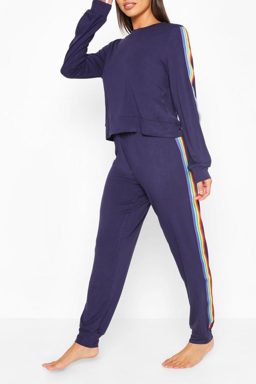Navy Rainbow Loungewear Set