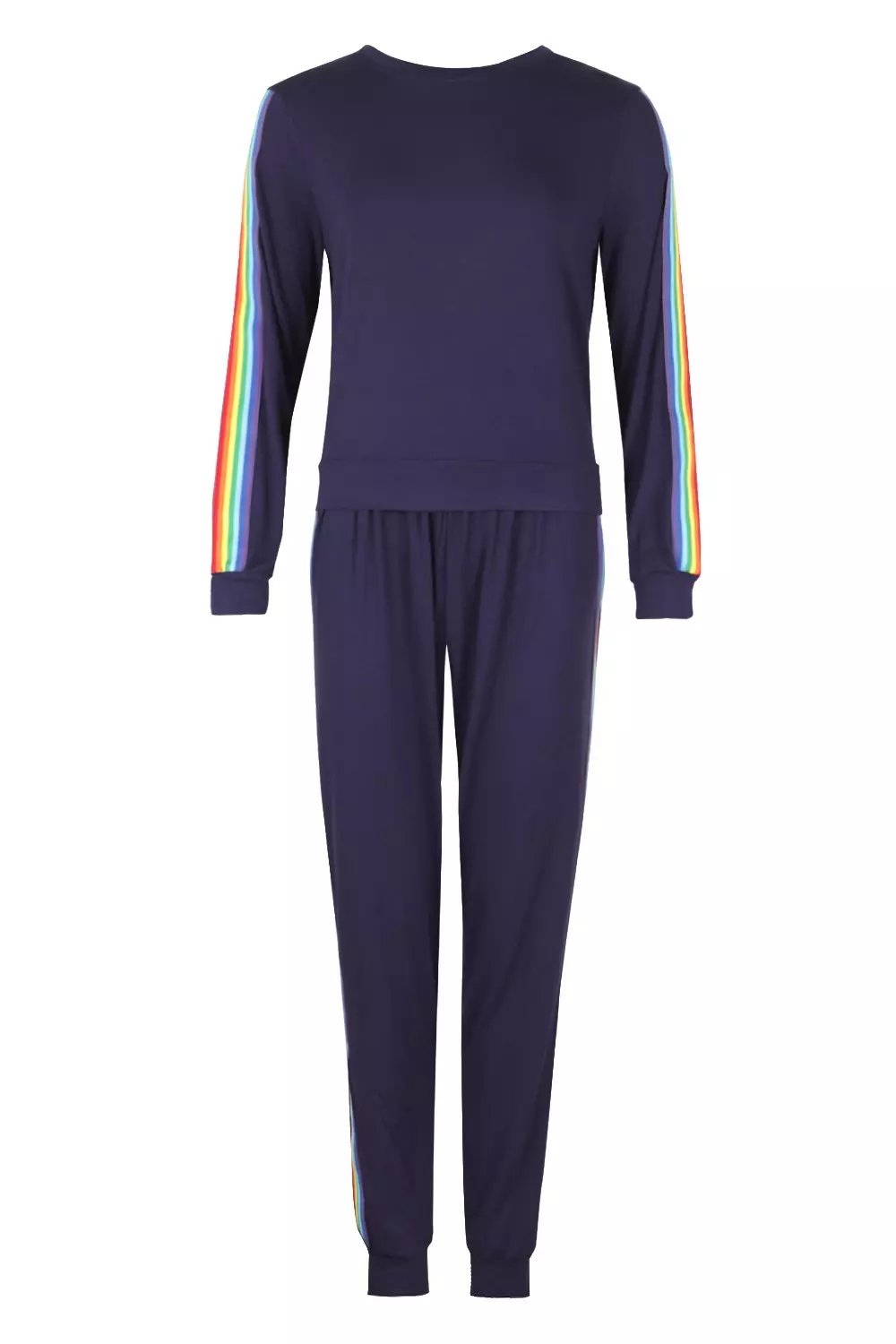 Rainbow stripe loungewear sale