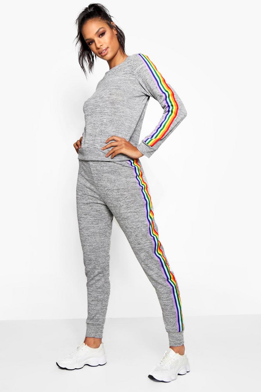 Grey grå Rainbow Loungewear Set image number 1