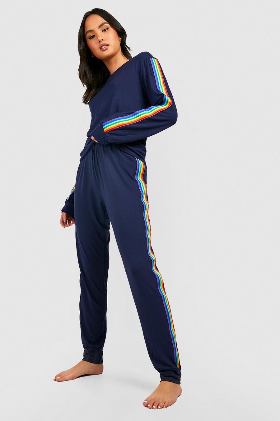 Navy Rainbow Loungewear Set image number 1