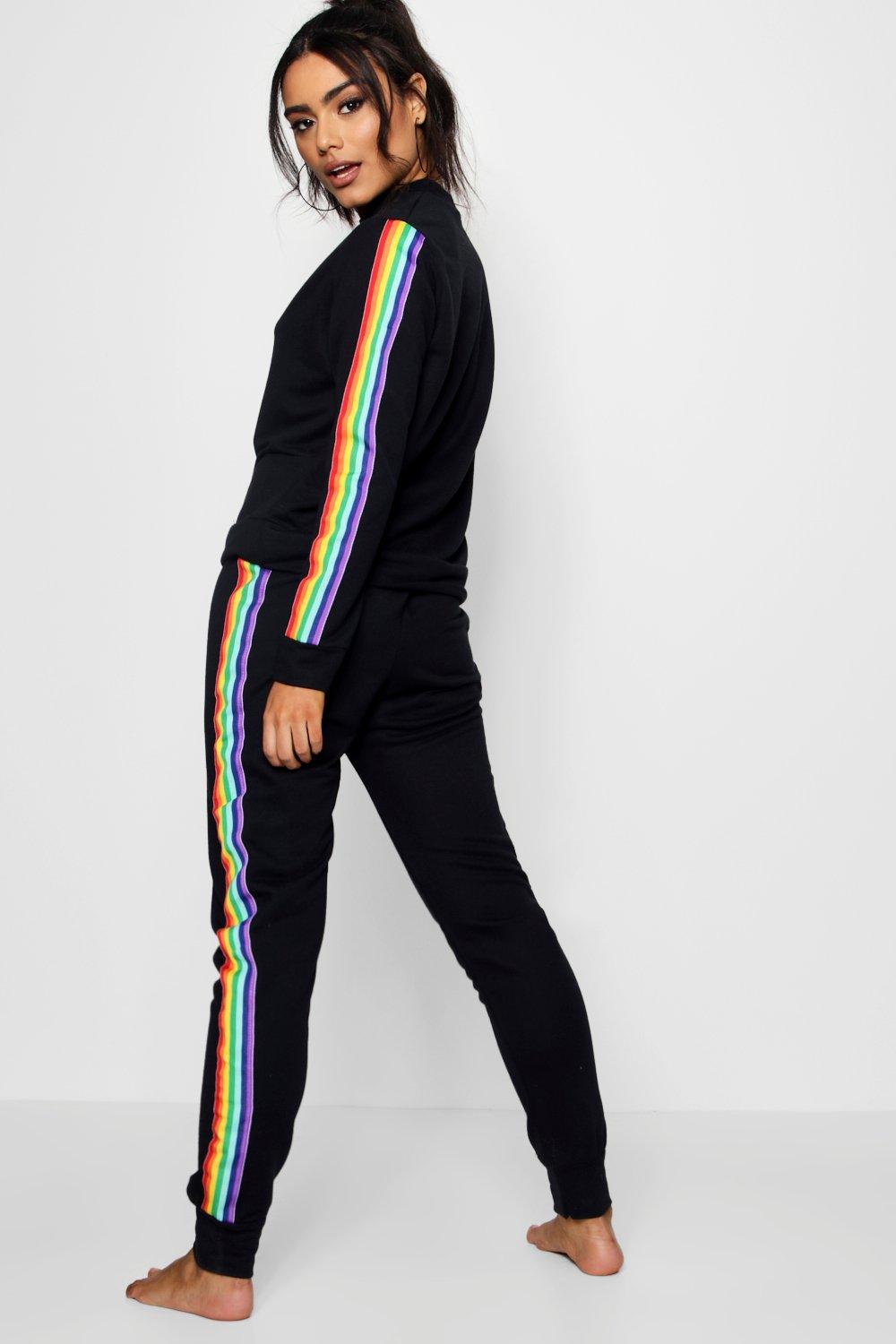 boohoo rainbow jumpsuit