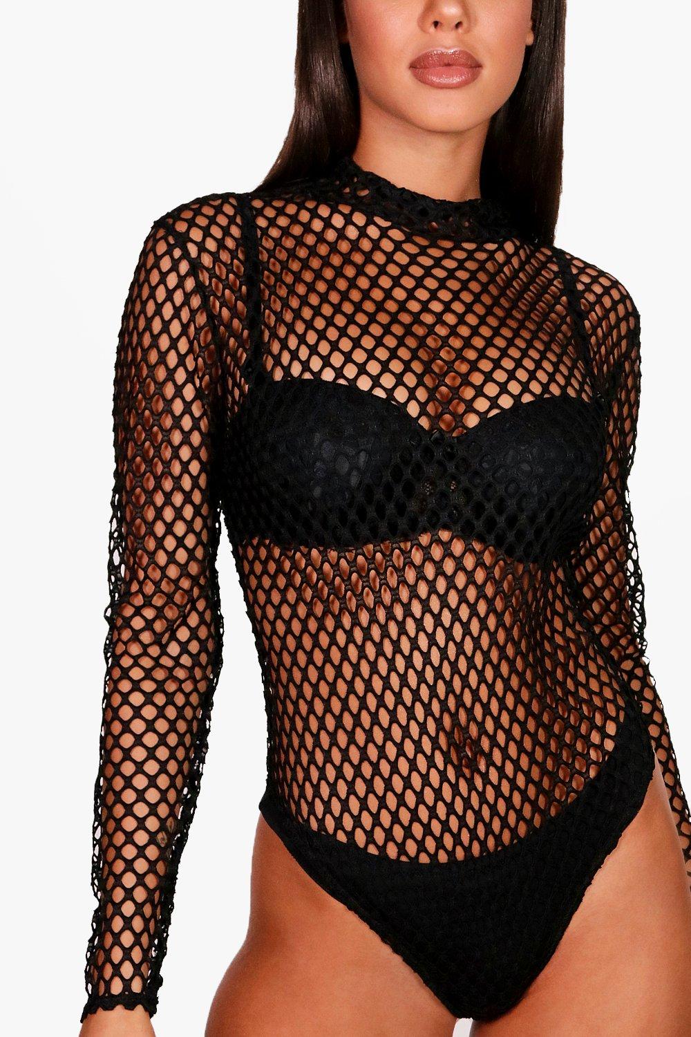 Fishnet Long Sleeved Body