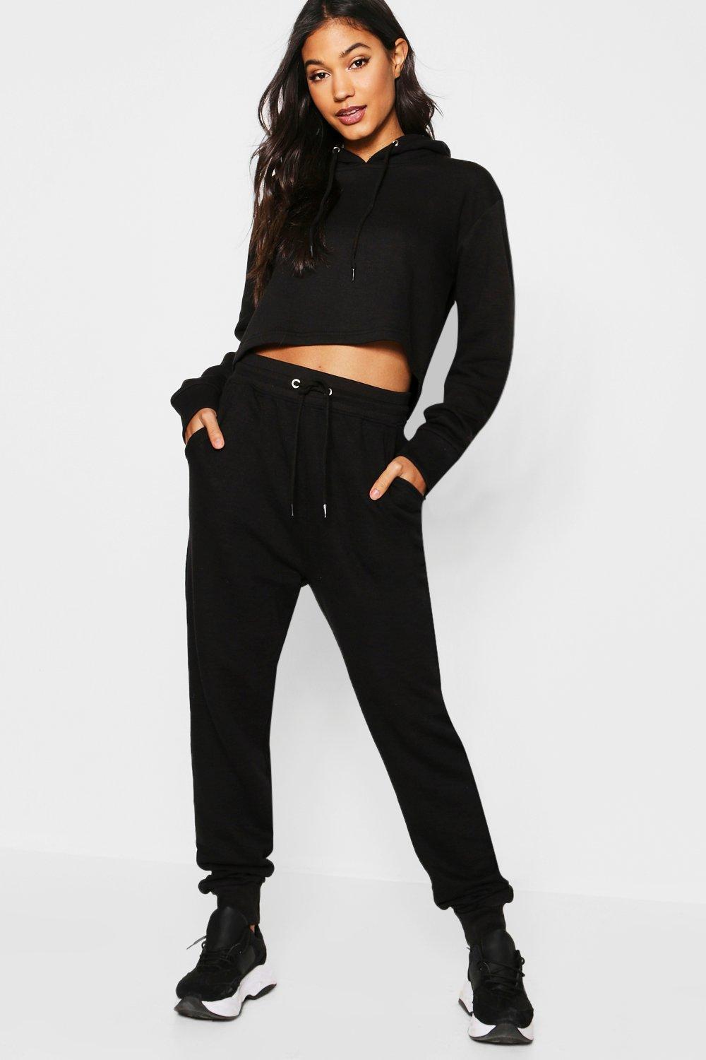 crop top hoodie and joggers