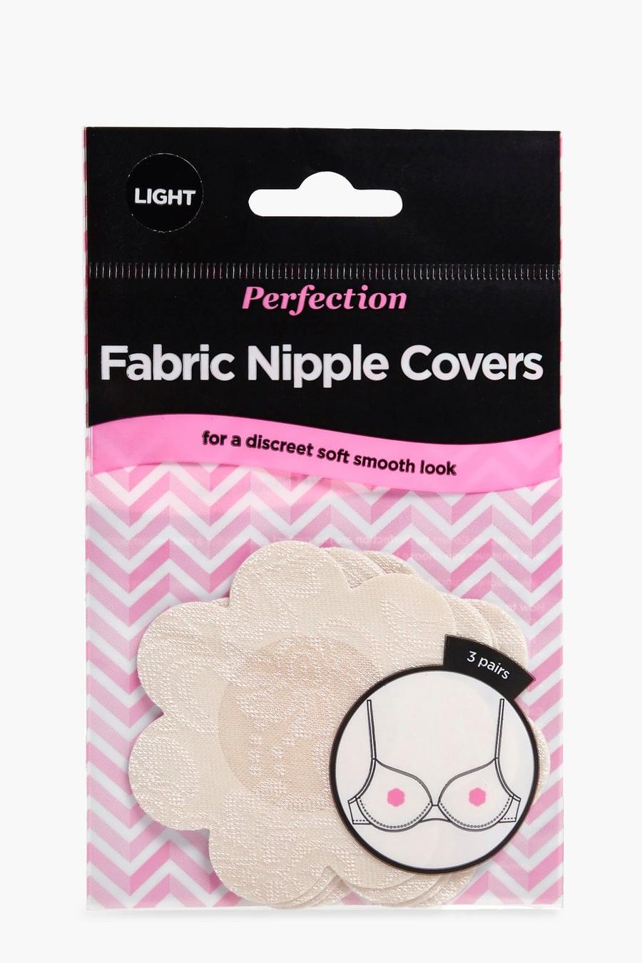 Discrete Fabric & Lace Nipple Covers, Light image number 1