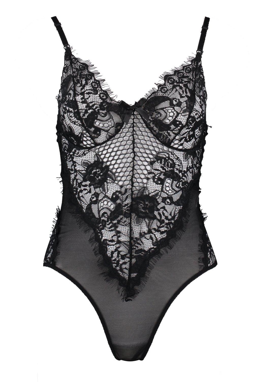 Lace and cheap mesh bodysuit