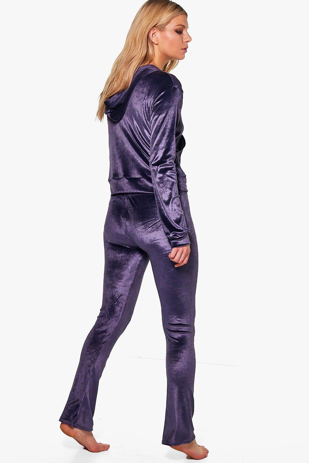 Boohoo velvet tracksuit online