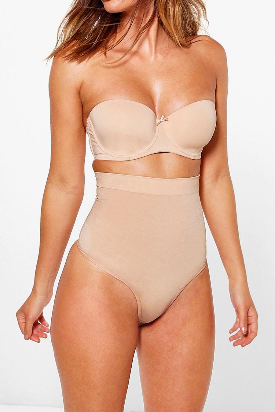 Nude High Waist Control Shapewear Thong image number 1