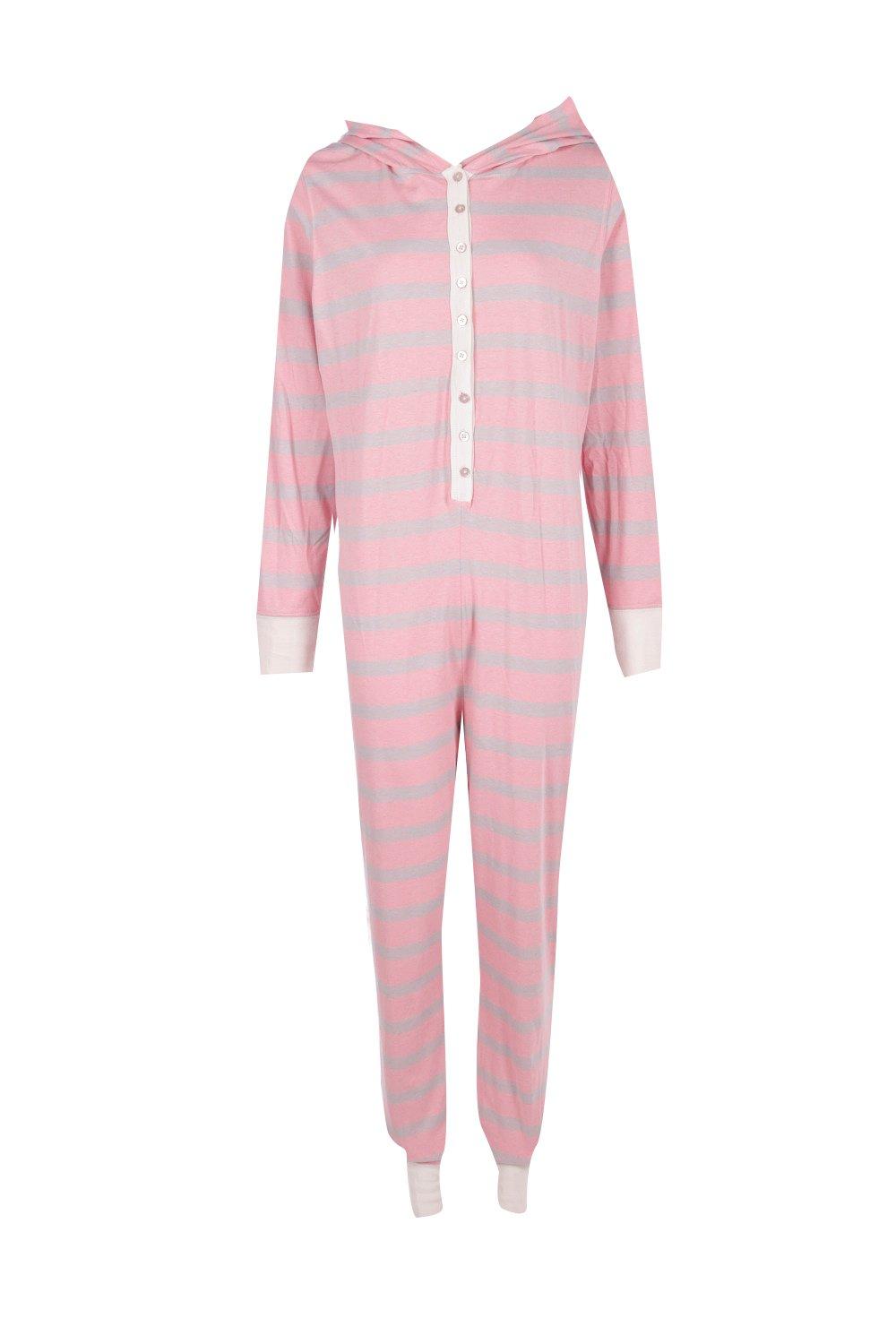 Evie Stripe Contrast Footless Lightweight Onesie