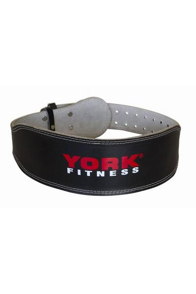 York Black Leather Weight Lifting Belt