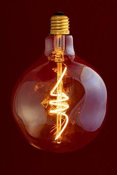 William & Watson Amber Edison Spiral Melt LED Light Bulb
