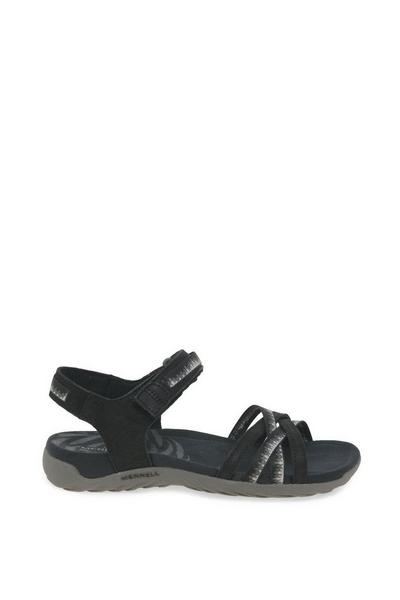 Merrell Black 'Terran 3 Cush Cross' Sandals