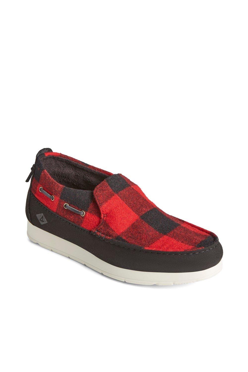 buffalo plaid loafers