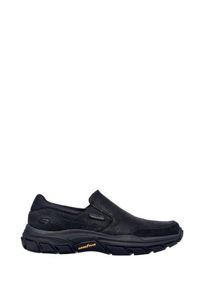 Skechers Black Relaxed Fit 'Respected - Calum' Leather Trainer