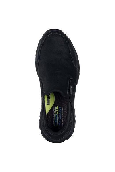 Skechers Black Relaxed Fit 'Respected - Calum' Leather Trainer