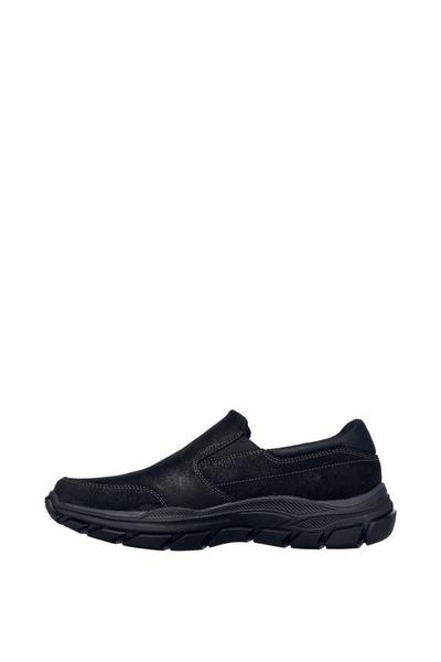 Skechers Black Relaxed Fit 'Respected - Calum' Leather Trainer