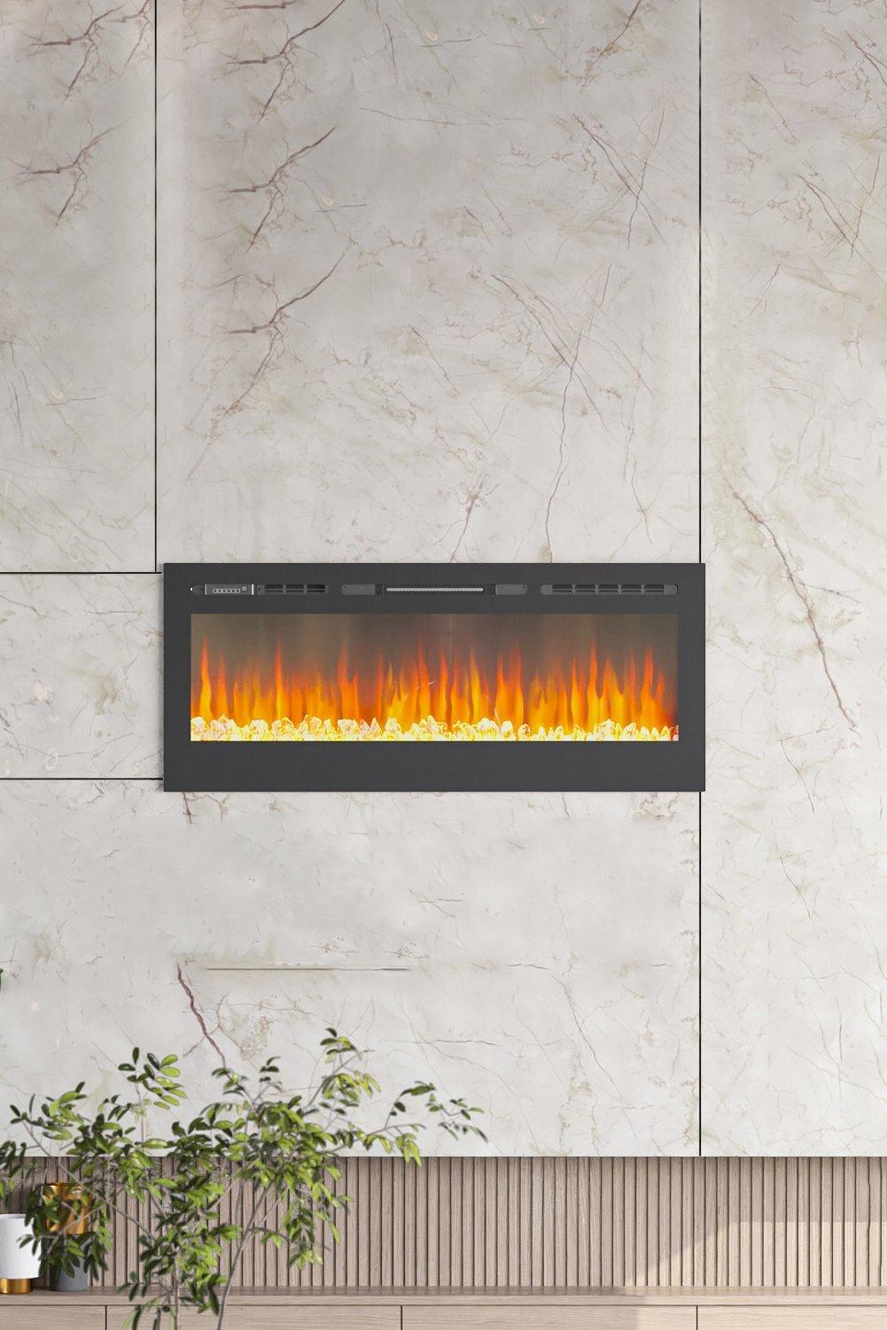 Heating 50 Inch Electric Fireplace Living and Home