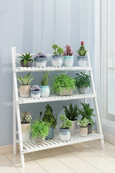 Living and Home 3 tier Bojorquez Multi Tiered Plant Stand | Debenhams