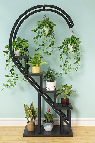 Living and Home 4 tier Myrna Free Form Multi Tiered Plant Stand | Debenhams