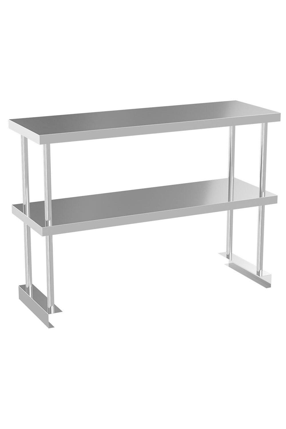 Kitchen & Food Storage | Stainless Steel 2 Tier Food Prep Table Over ...