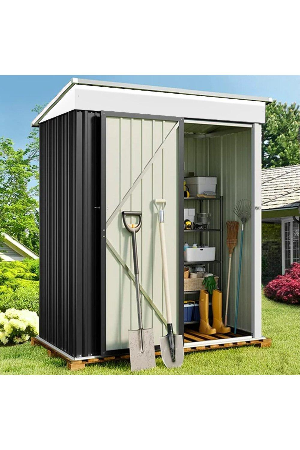 Garden Storage | 3X5 Storage Shed with Shelves | Living and Home