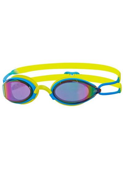 Zoggs Lime Podium Titanium Mirror Goggle