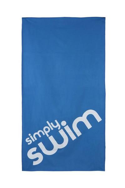 Simply Swim Blue Large Microfibre Towel