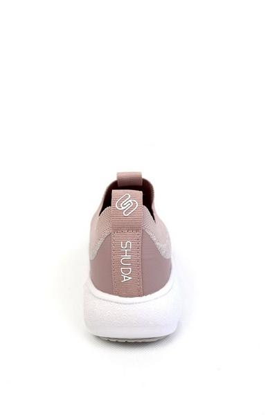 Shu Da Pink Olivia Recycled Textile Slip On Trainers