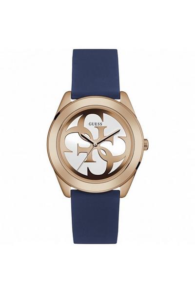 Guess White G Twist Stainless Steel Fashion Analogue Quartz Watch - W0911L6