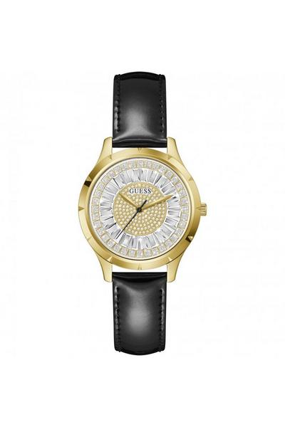 Guess Yellow Glamour Stainless Steel Fashion Analogue Quartz Watch - Gw0299L2