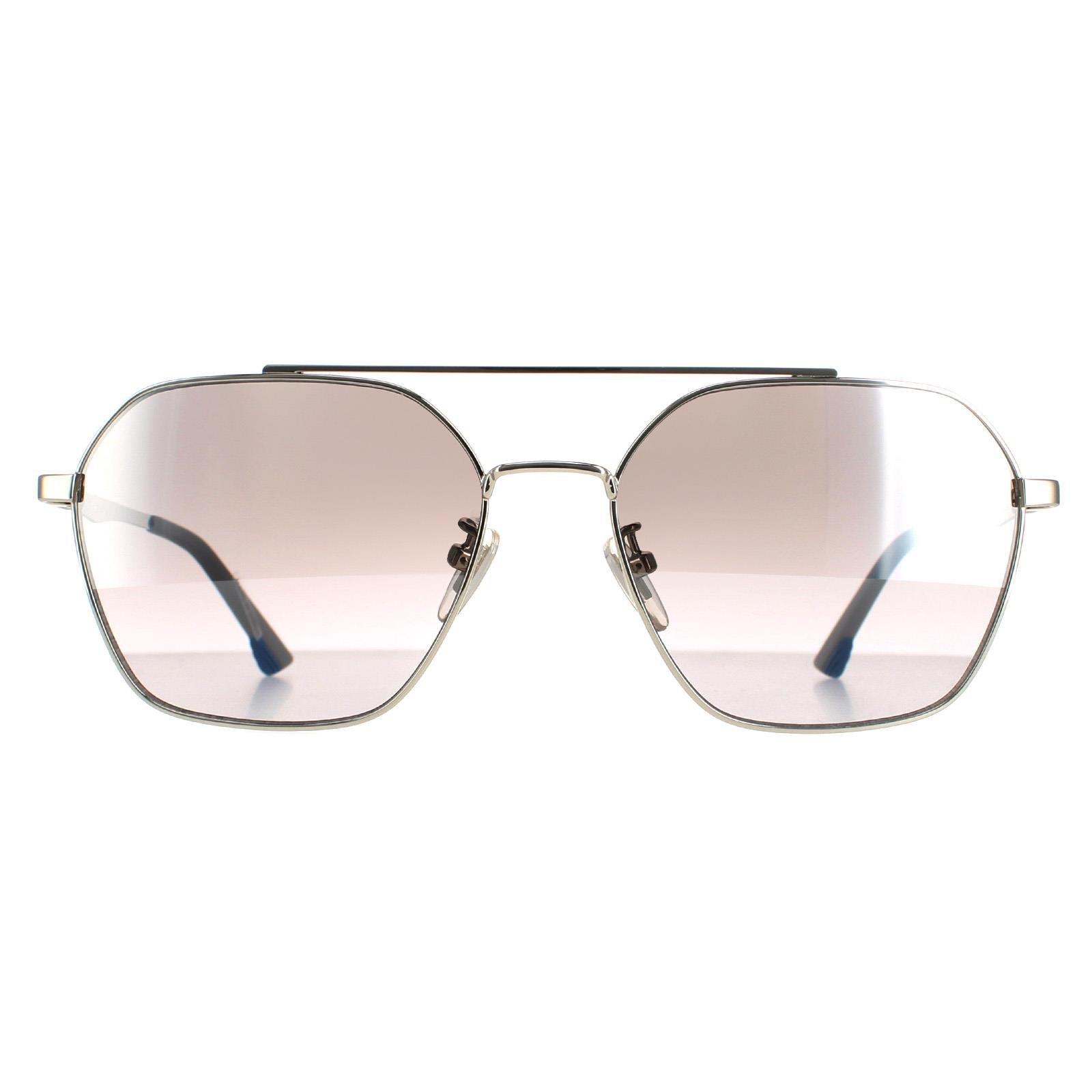 Sunglasses | Aviator Shiny Palladium Smoke Silver Mirror SPL771 Vibe 2 ...