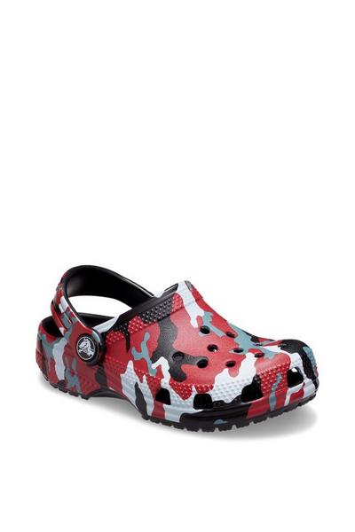 Crocs Black Black Toddlers' Classic Camo Clog