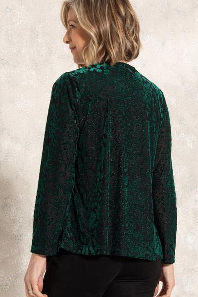 Anna Rose Green Two Piece Top With Necklace