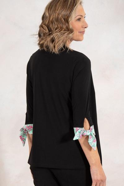 Anna Rose Mint Mock 2 Piece Top With Necklace