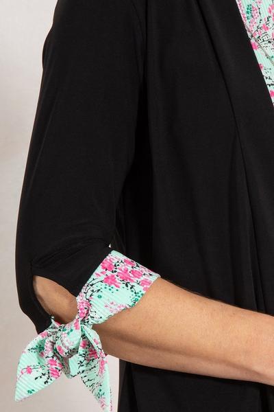 Anna Rose Mint Mock 2 Piece Top With Necklace